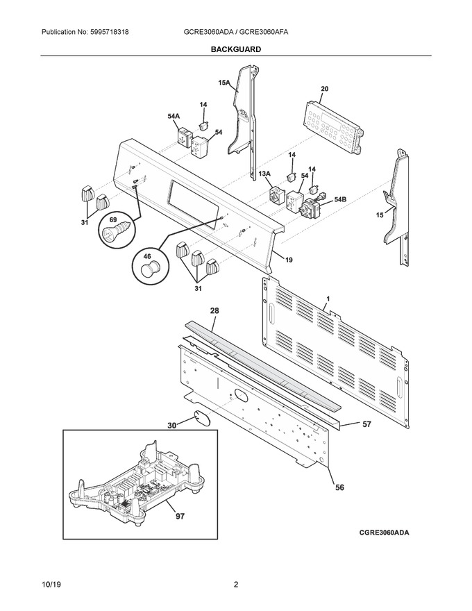 Diagram for GCRE3060AFA