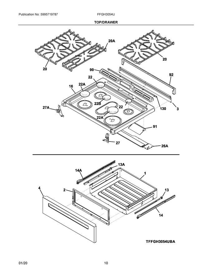 Diagram for FFGH3054UWA