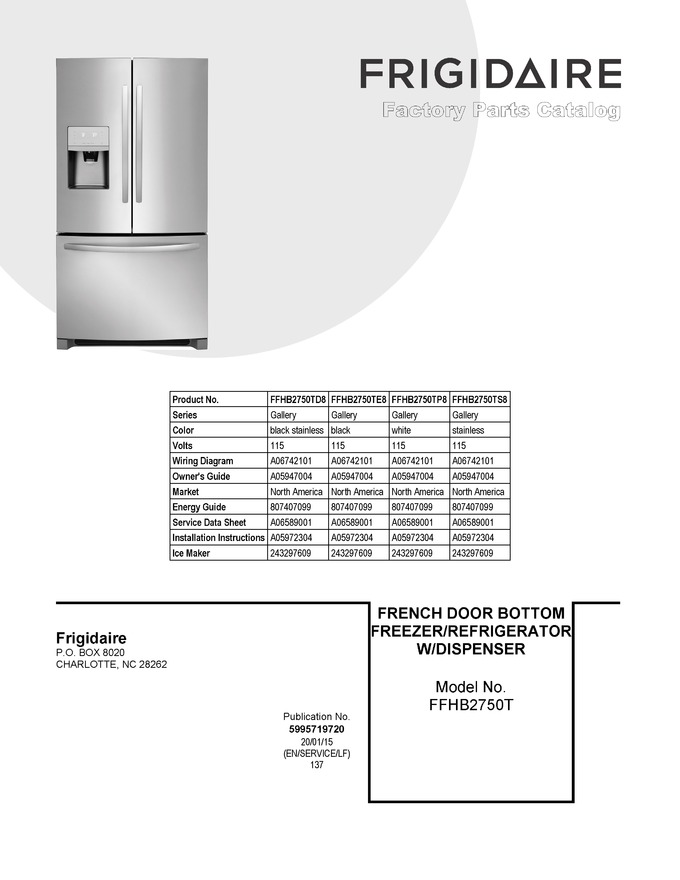 Diagram for FFHB2750TD8