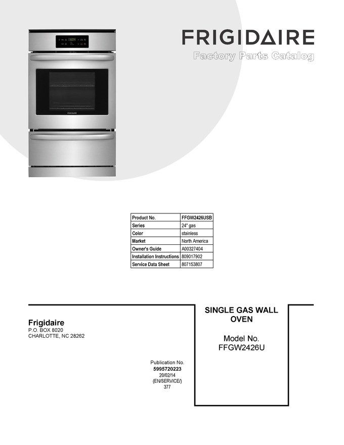 Diagram for FFGW2426USB