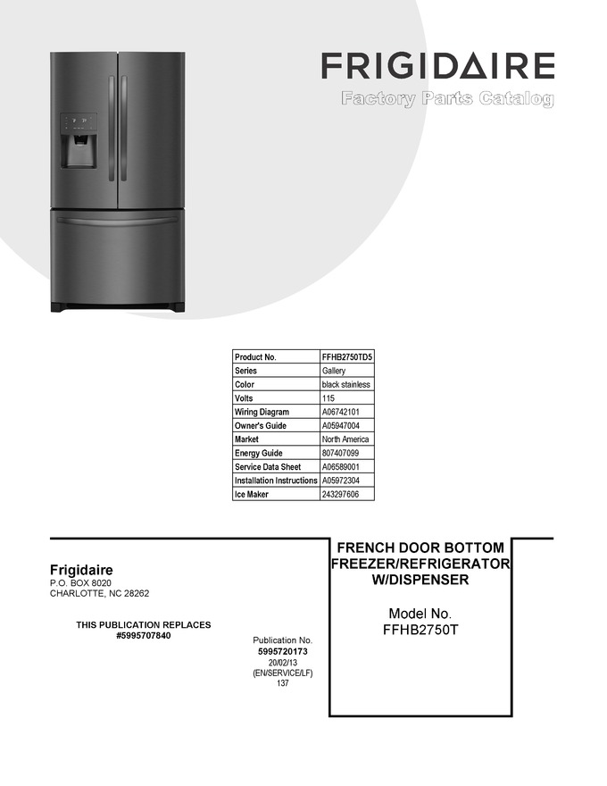 Diagram for FFHB2750TD5