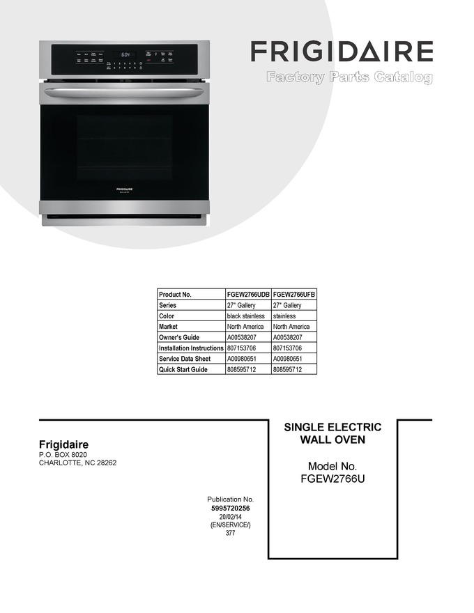 Diagram for FGEW2766UFB