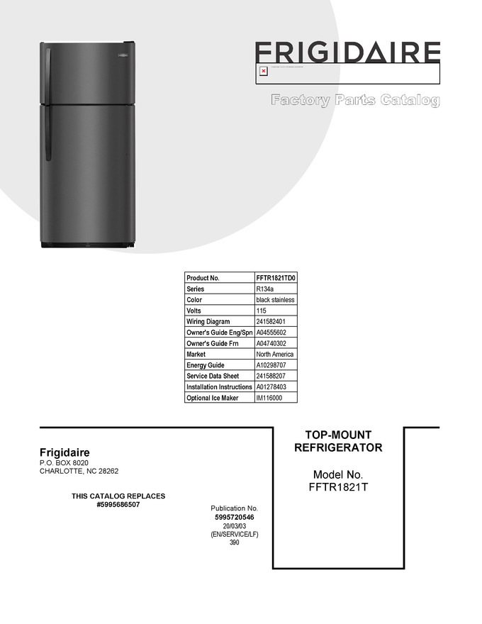 Diagram for FFTR1821TD0