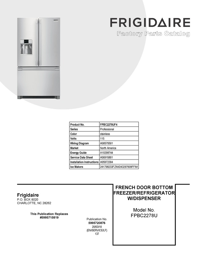 Diagram for FPBC2278UF4