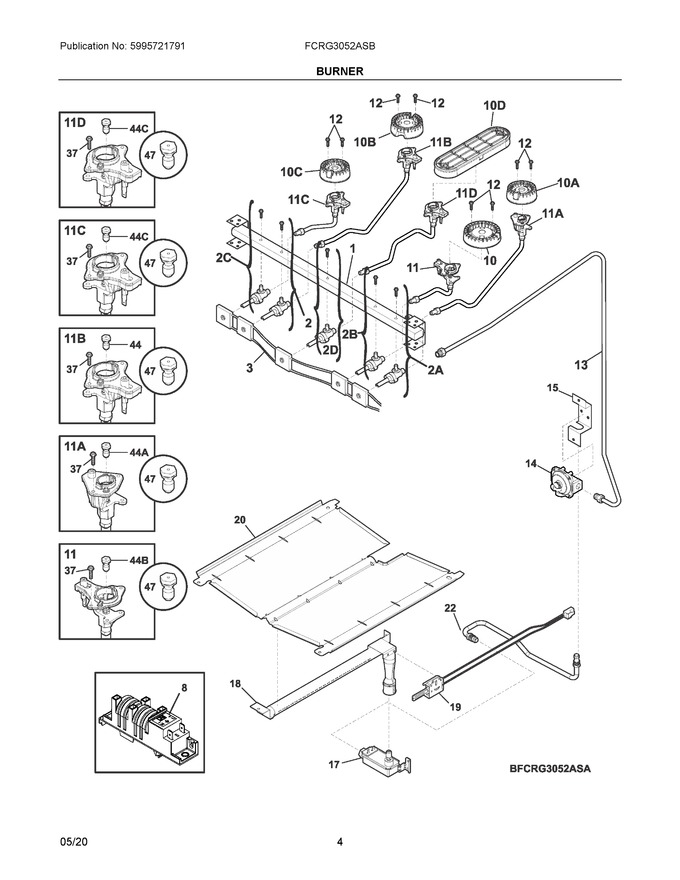 Diagram for FCRG3052ASB