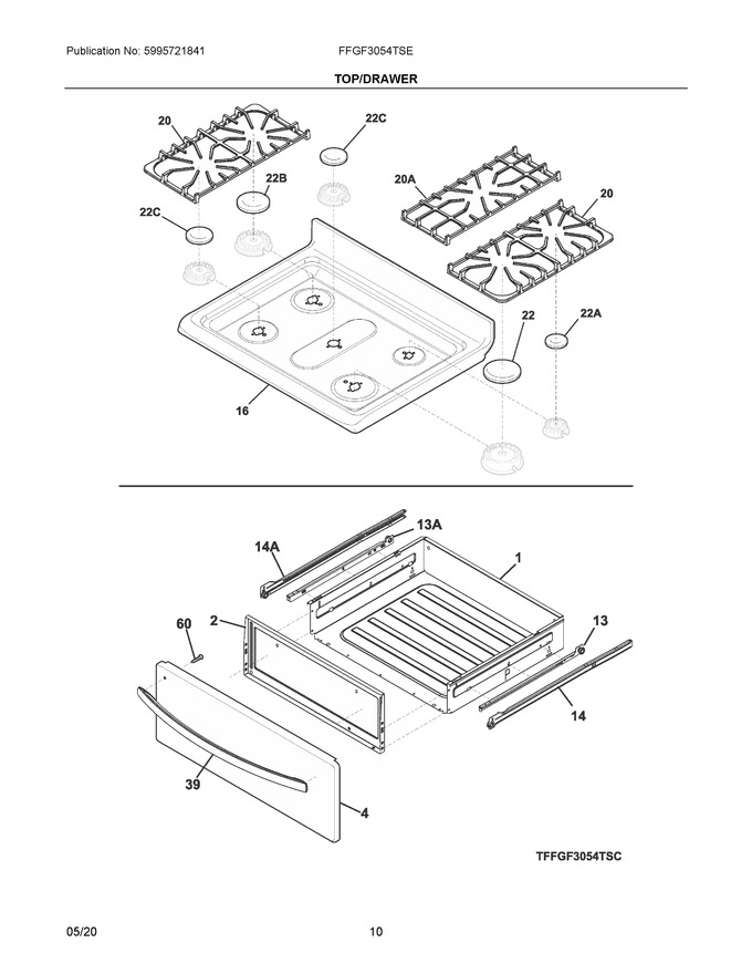 Diagram for FFGF3054TSE