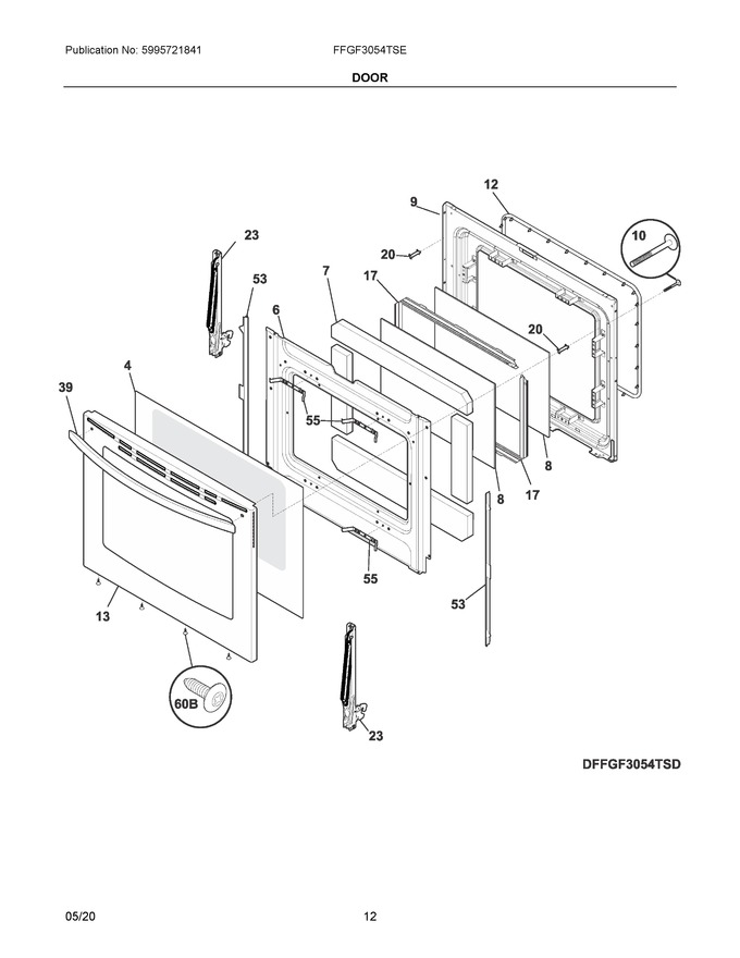 Diagram for FFGF3054TSE