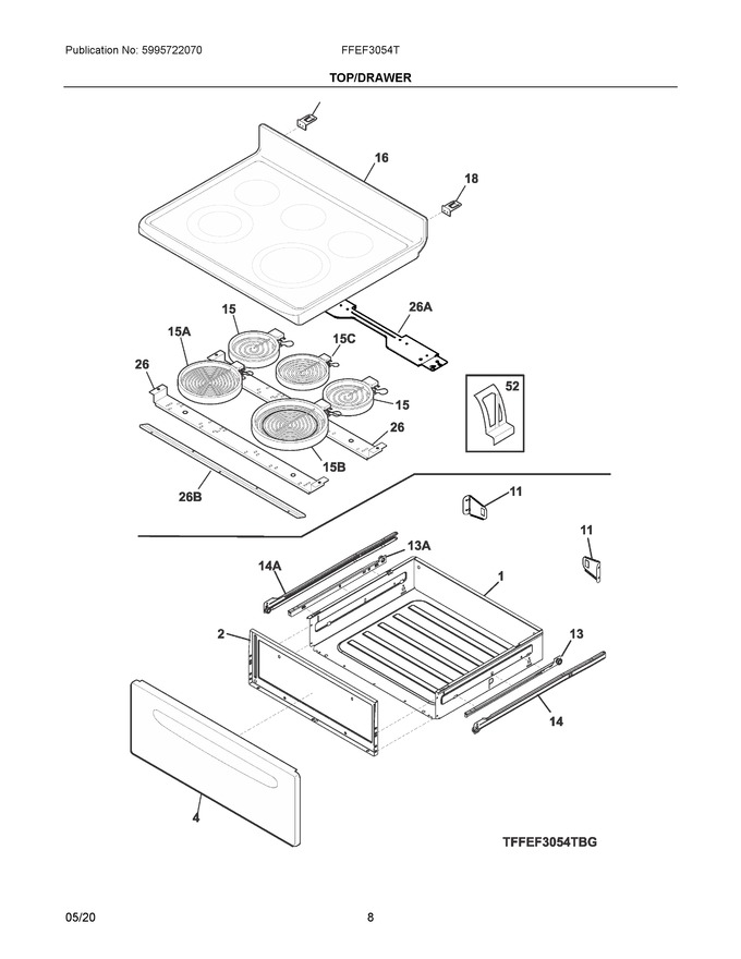 Diagram for FFEF3054TBK