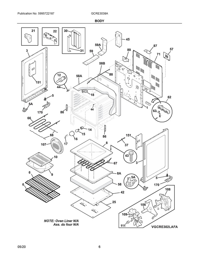 Diagram for GCRE3038AFB