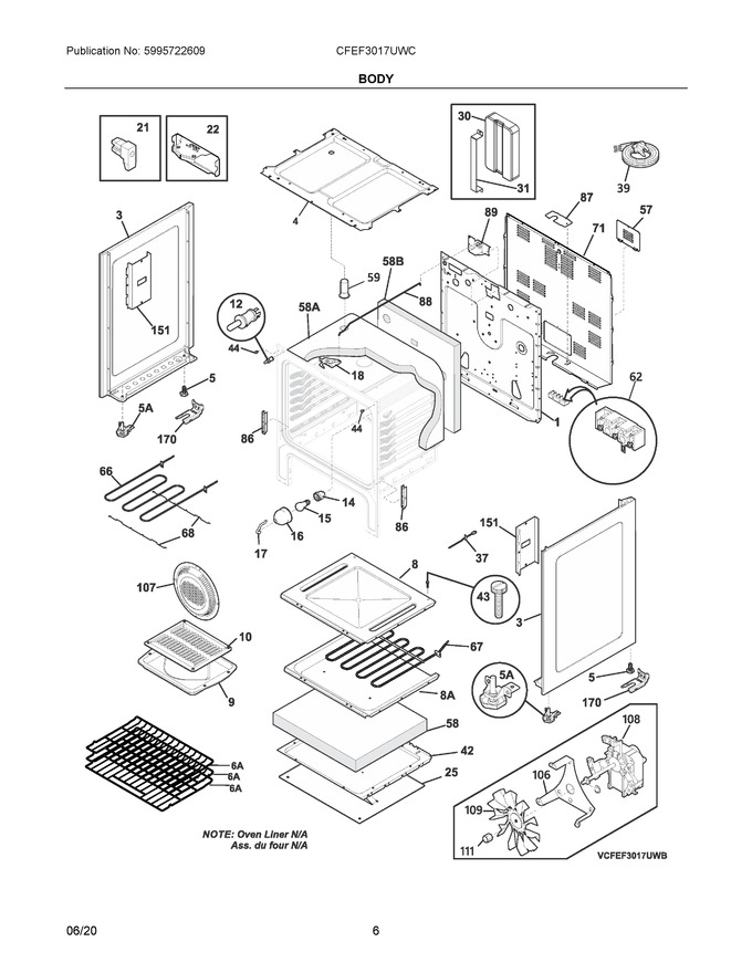 Diagram for CFEF3017UWC