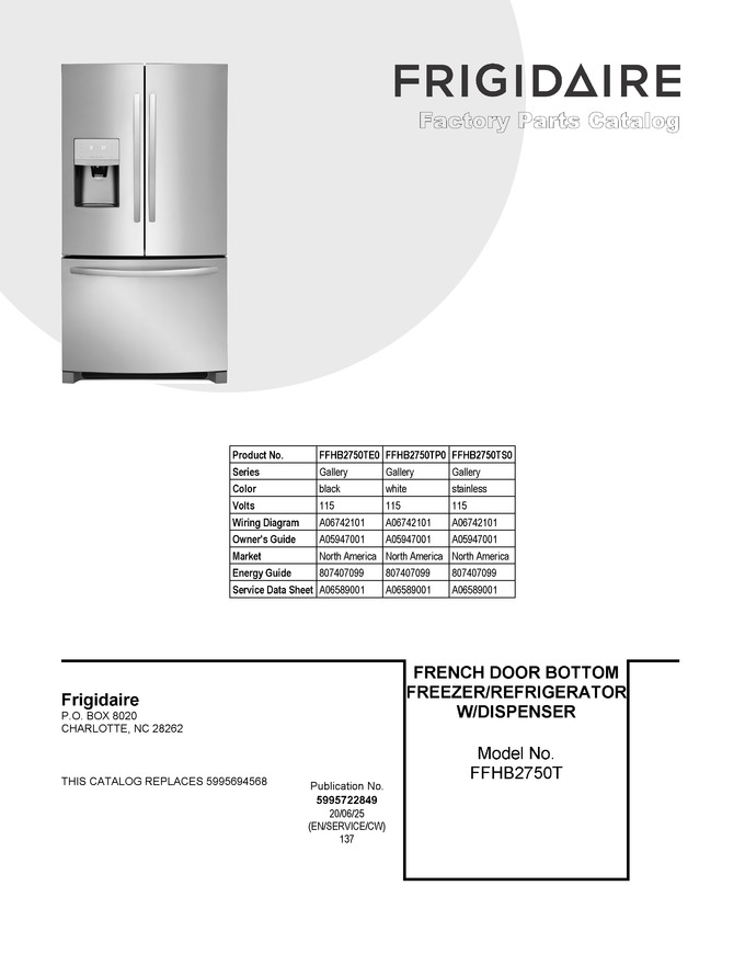 Diagram for FFHB2750TS0