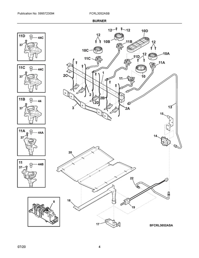 Diagram for FCRL3052ASB