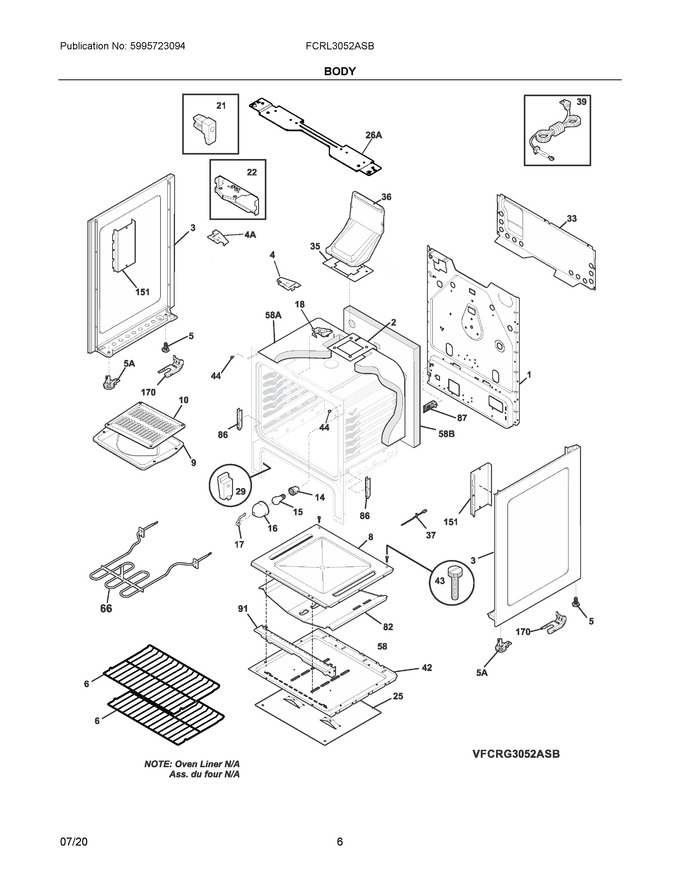 Diagram for FCRL3052ASB