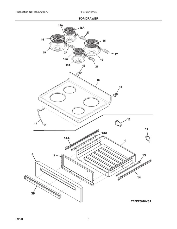 Diagram for FFEF3016VSC