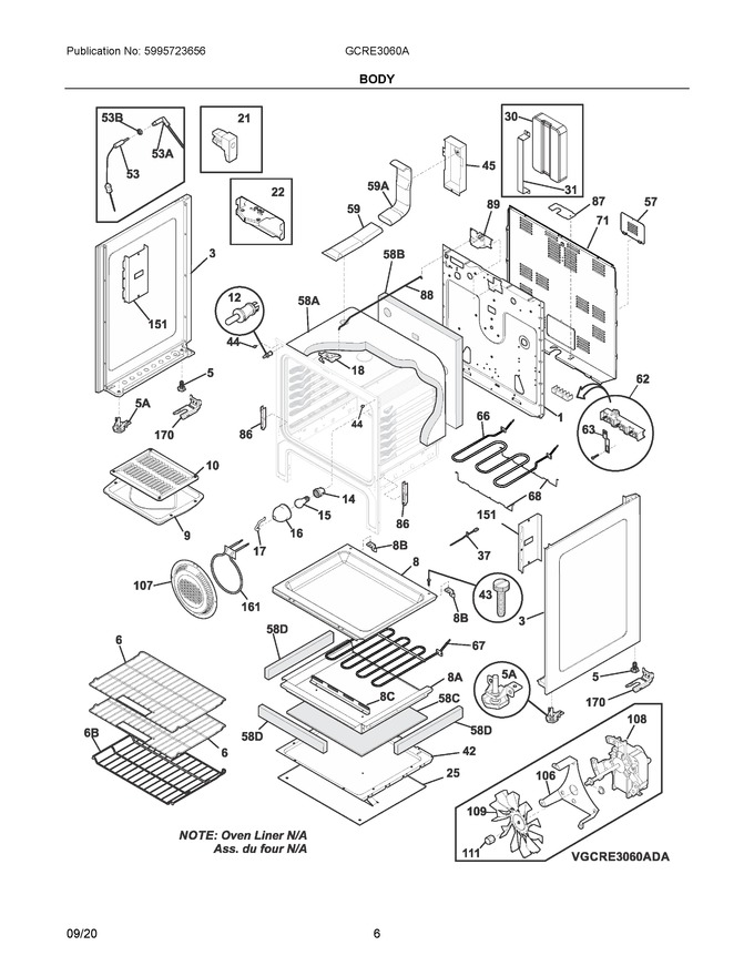 Diagram for GCRE3060ADE