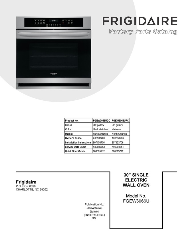 Diagram for FGEW3066UFC