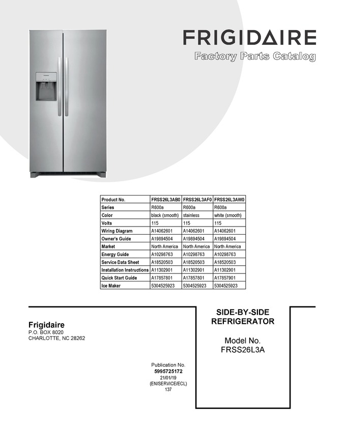 Diagram for FRSS26L3AW0