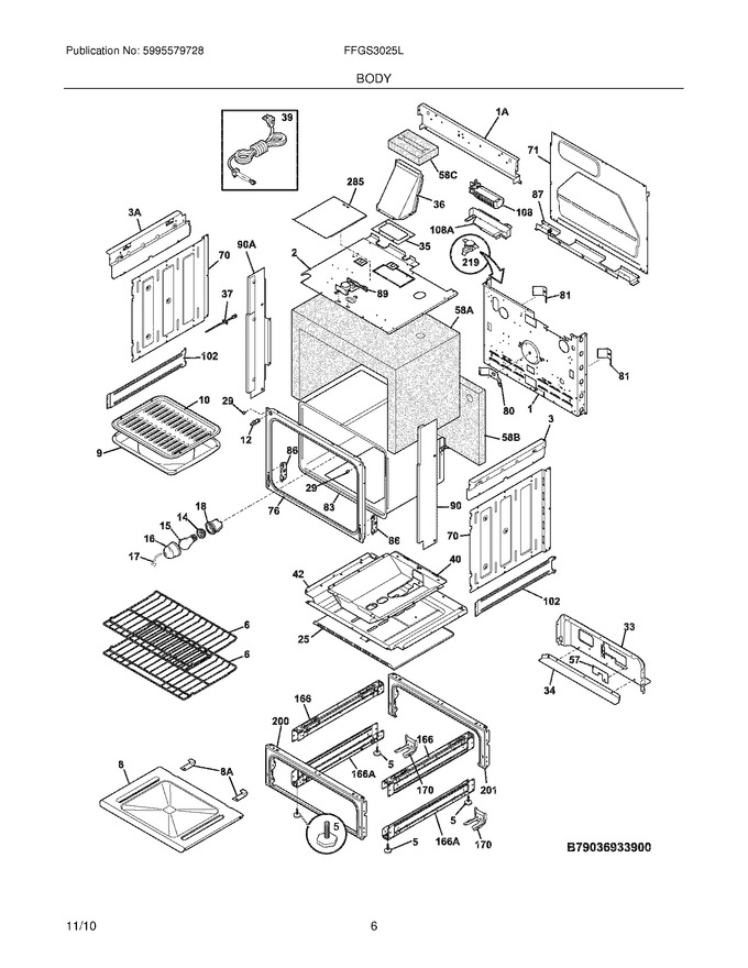 Diagram for FFGS3025LBB