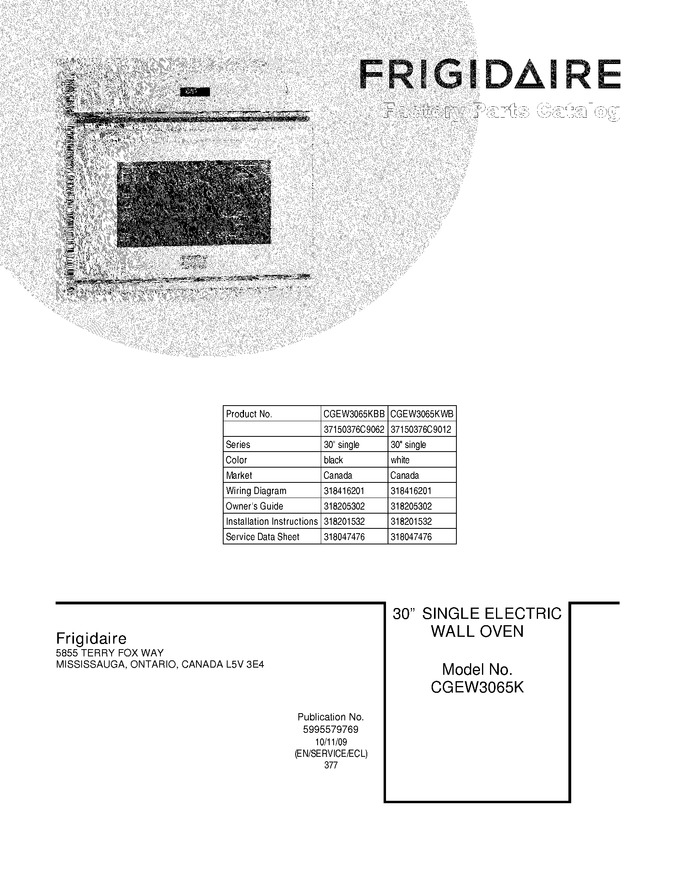 Diagram for CGEW3065KBB