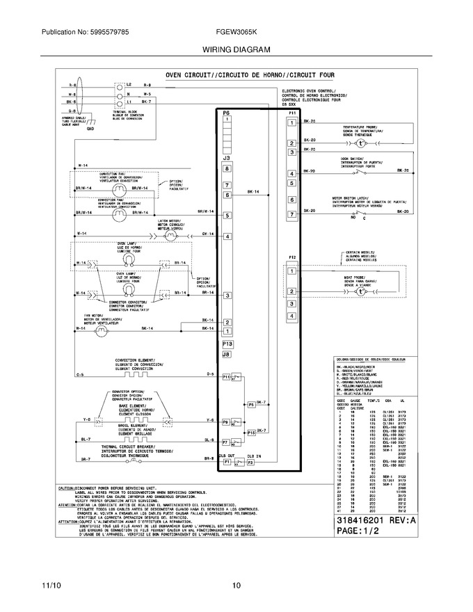 Diagram for FGEW3065KBB