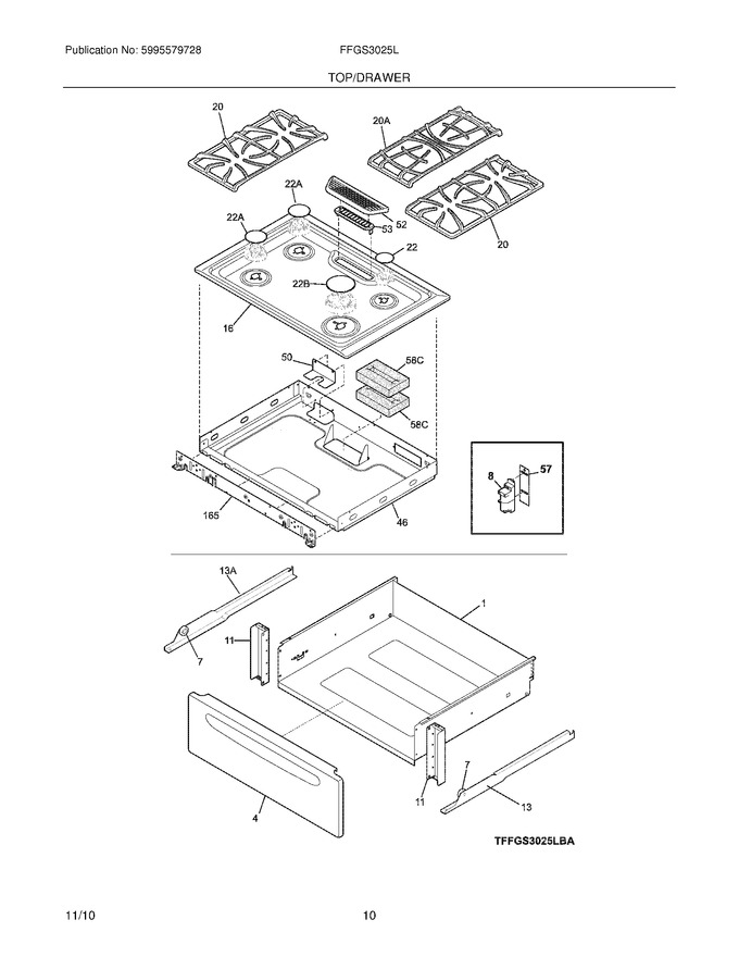 Diagram for FFGS3025LBB