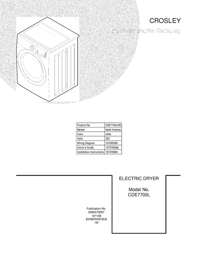 Diagram for CDE7700LW0