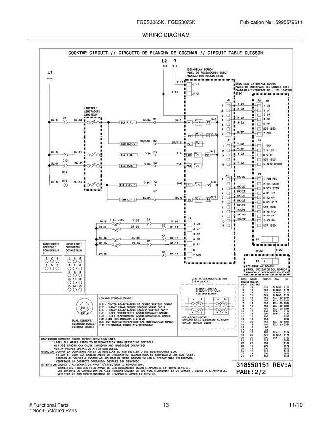 Diagram for FGES3075KWC