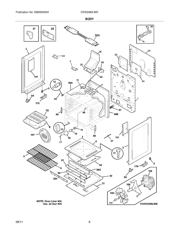 Diagram for CRG3490LWD