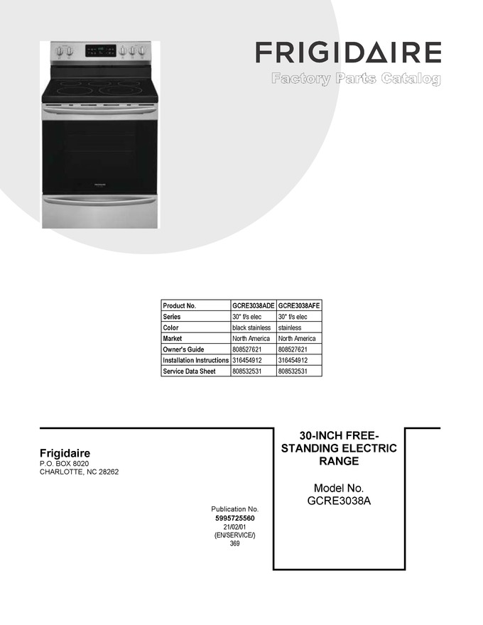 Diagram for GCRE3038AFE