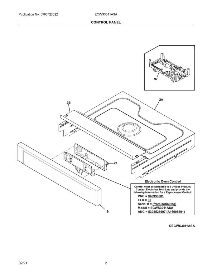 Diagram for ECWS3011ASA