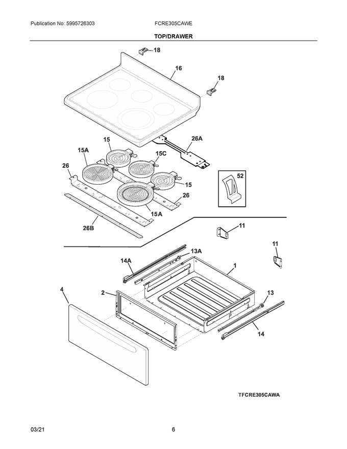 Diagram for FCRE305CAWE