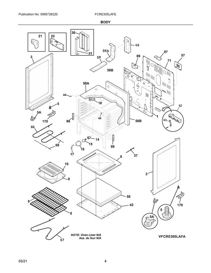 Diagram for FCRE305LAFE