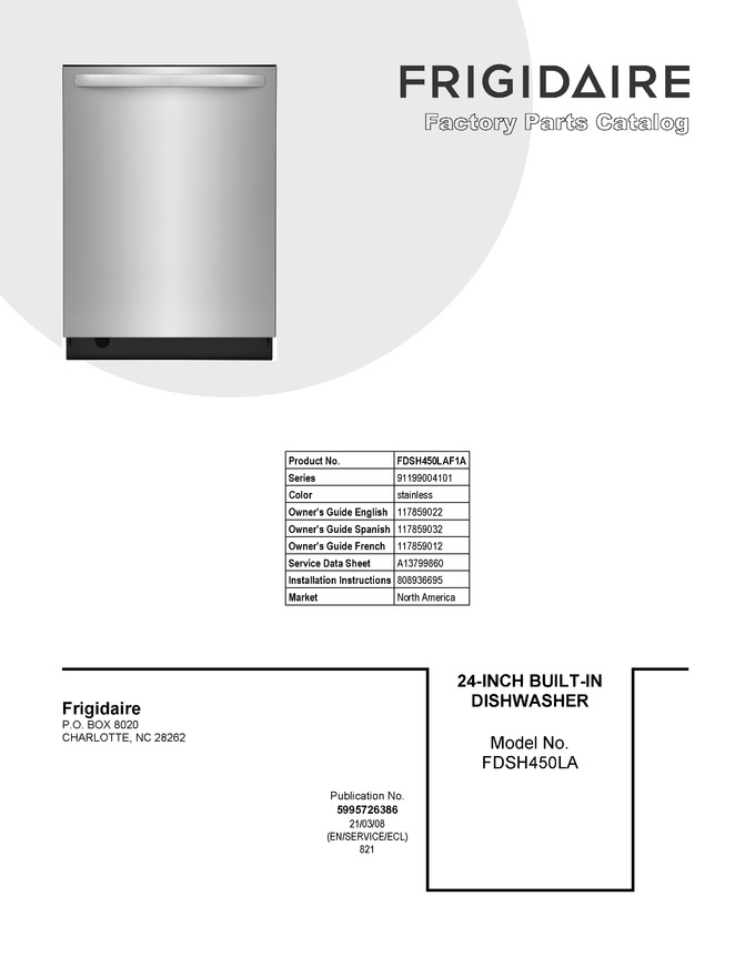 Diagram for FDSH450LAF1A