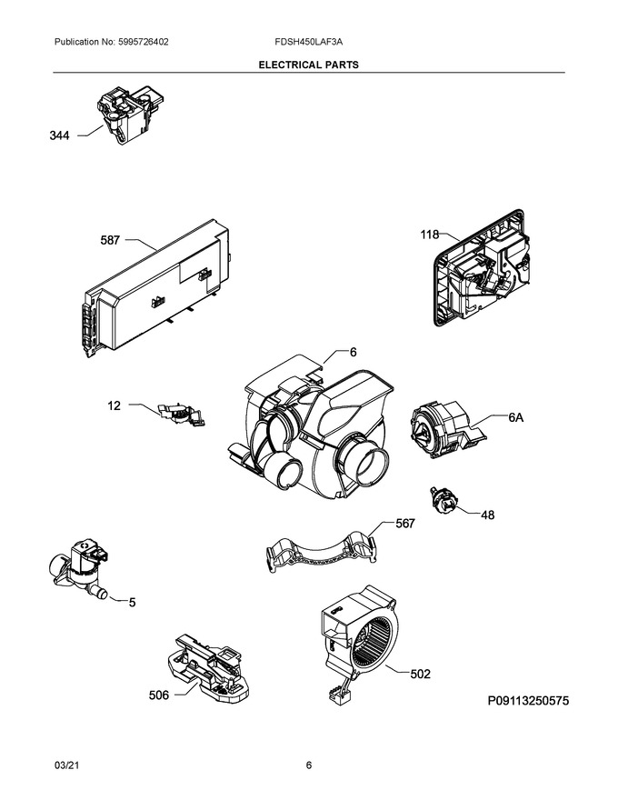 Diagram for FDSH450LAF3A