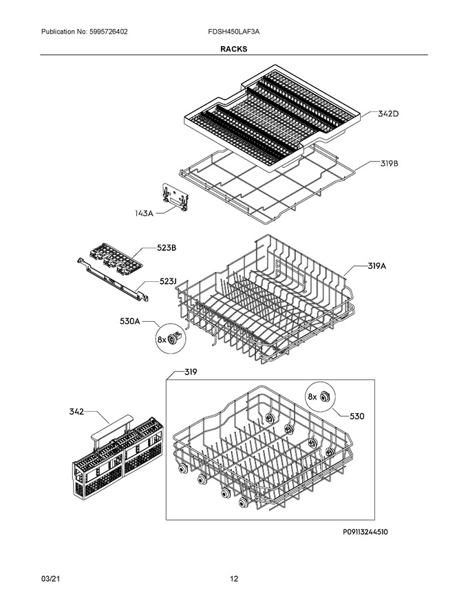 Diagram for FDSH450LAF3A