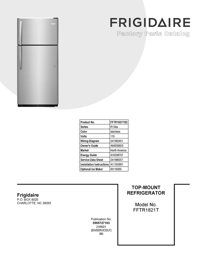 Diagram for FFTR1821TSD