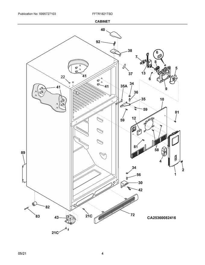 Diagram for FFTR1821TSD