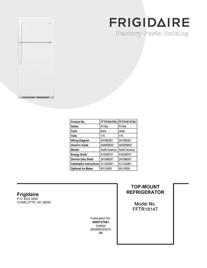 Diagram for FFTR1814TWJ