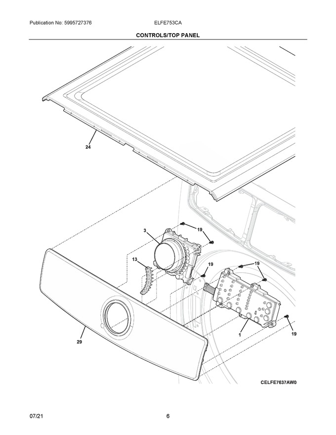 Diagram for ELFE753CAW0