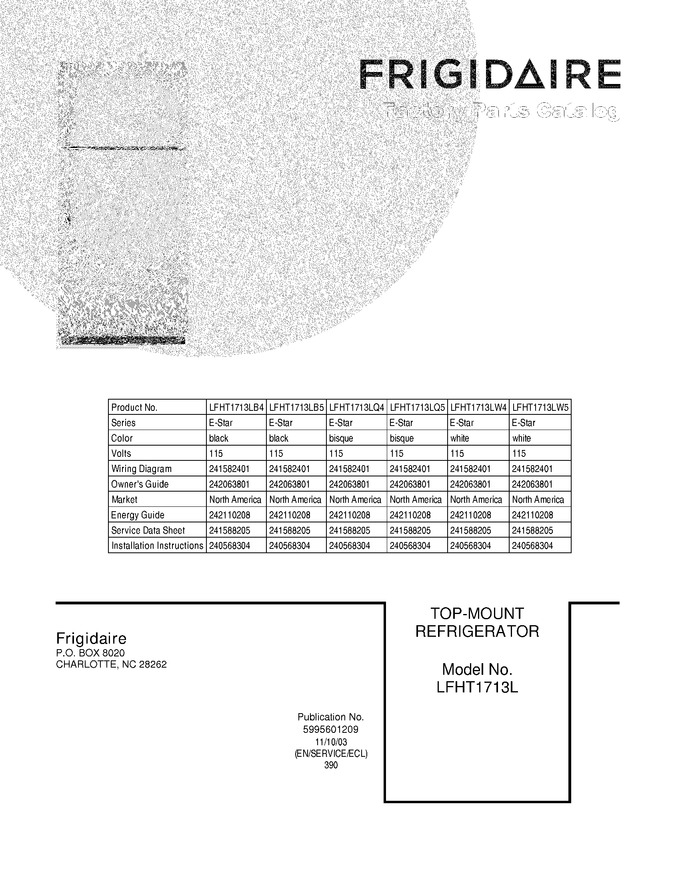 Diagram for LFHT1713LB4