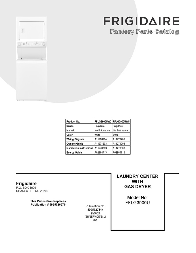 Diagram for FFLG3900UW2