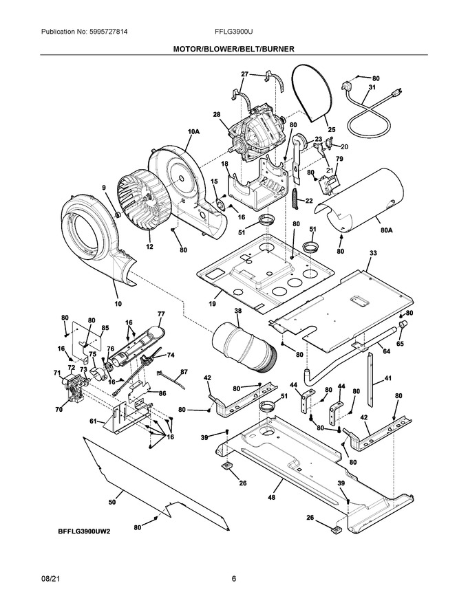 Diagram for FFLG3900UW2