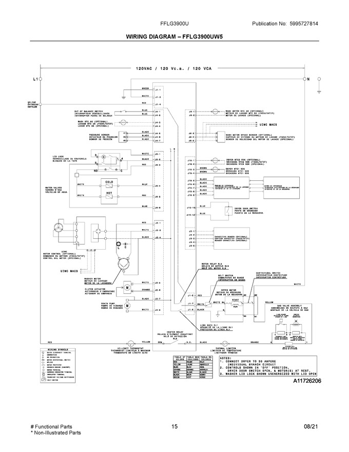 Diagram for FFLG3900UW2