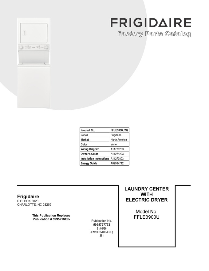 Diagram for FFLE3900UW2