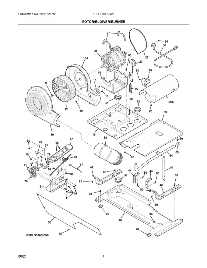 Diagram for FFLG3900UW0