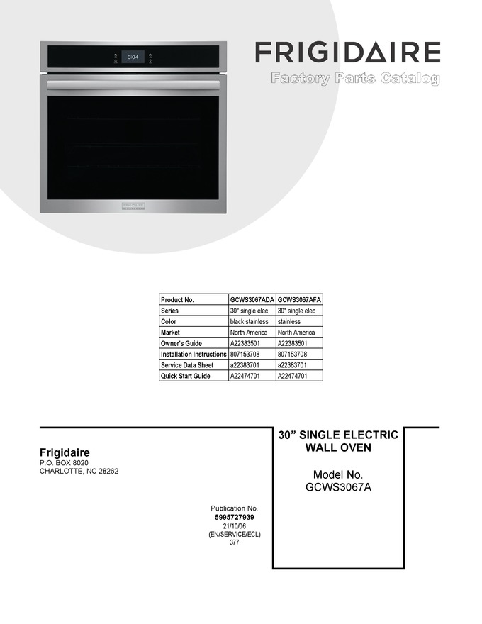 Diagram for GCWS3067ADA