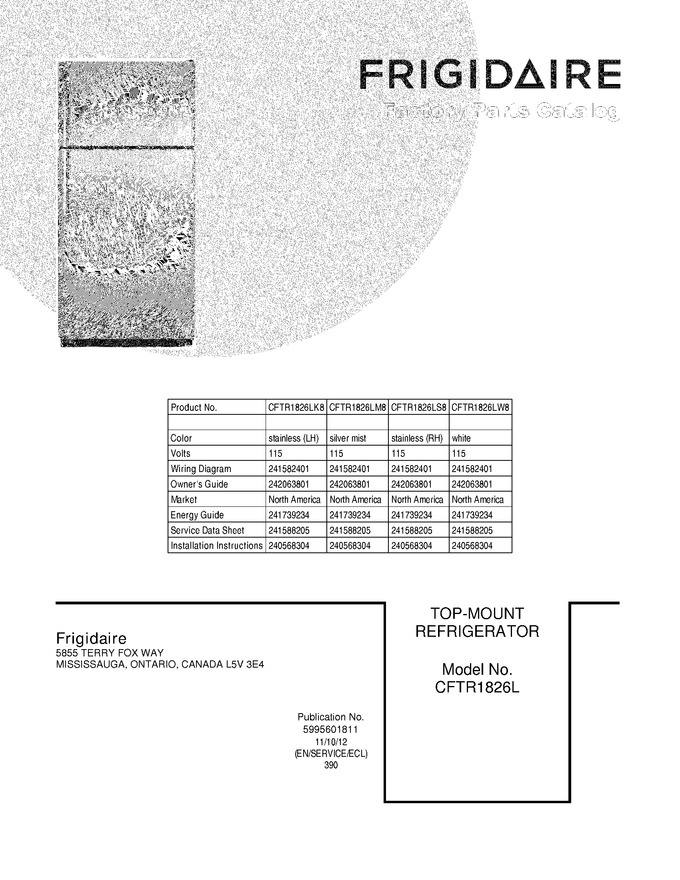 Diagram for CFTR1826LS8