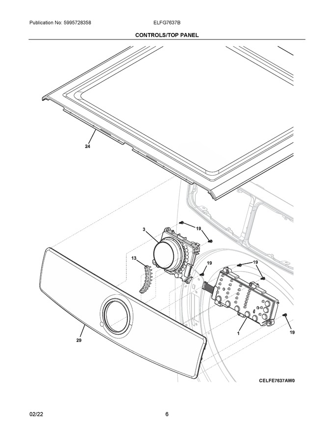 Diagram for ELFG7637BW0