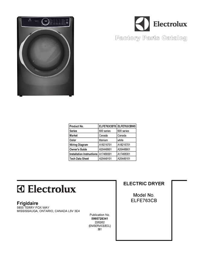 Diagram for ELFE763CBW0