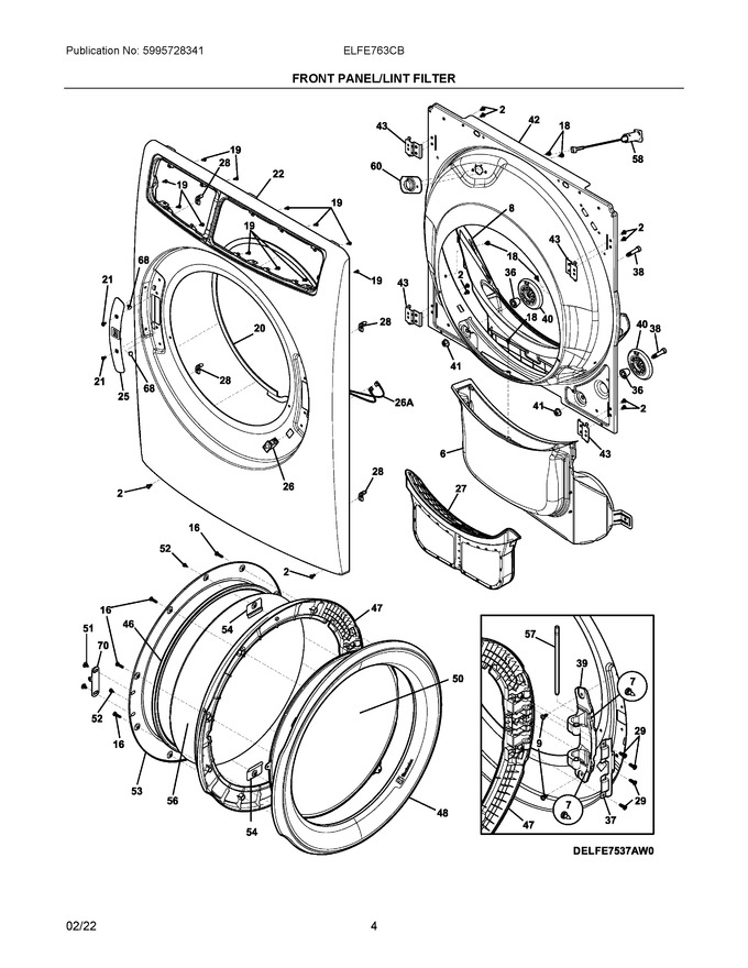 Diagram for ELFE763CBT0